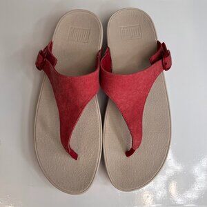 Fitflop Sandal Women 10 Lulu Adjustable Strap Comfort Resort Work Party Core Go
